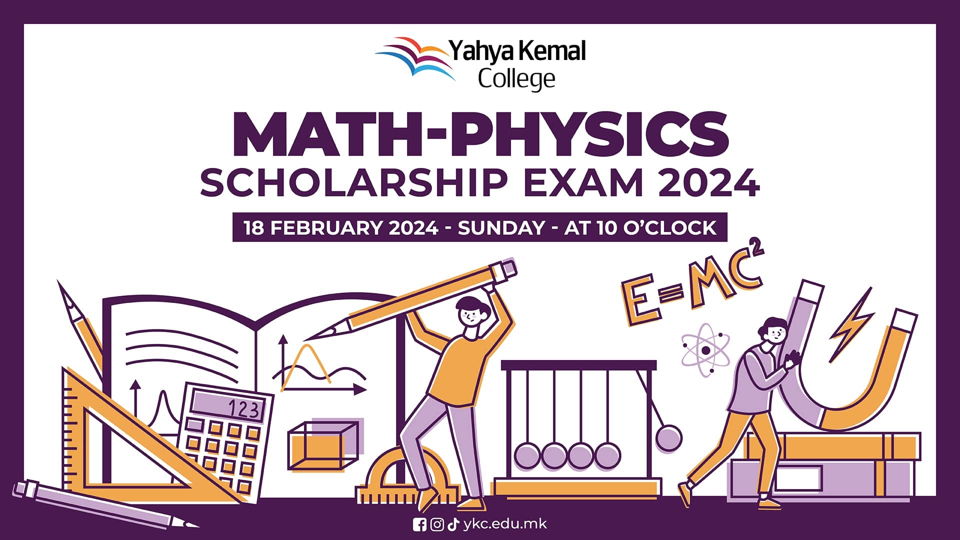 Announcement: Math-Physics Scholarship Exam 2024 on February 18th